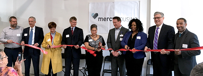 On April 19, 2018, Mercy Housing Lakefront celebrated the grand opening of River Station Senior Residences, our new senior independent living community in Kankakee, IL.