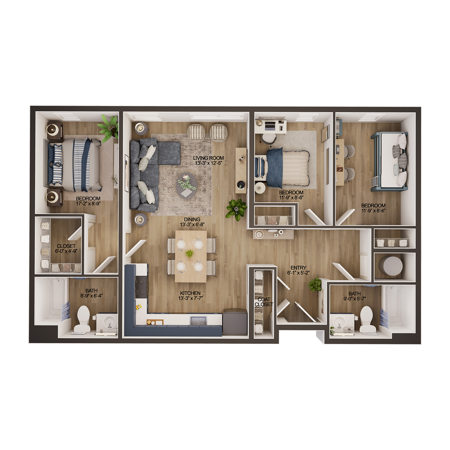 Three-Bedroom